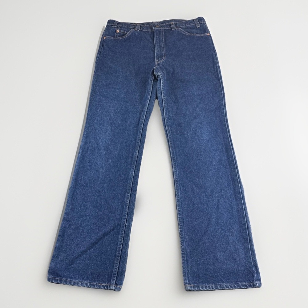Vintage Levis 517 Mens 36x32 Orange Tab 60s Blue Made in USA Bootcut Denim Pants